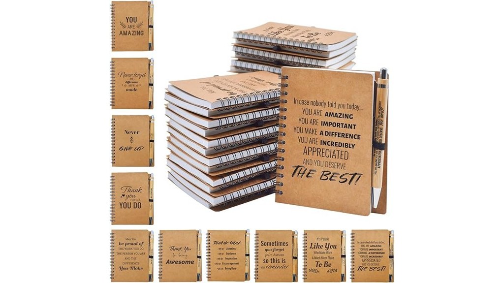 200 inspirational notebook pen sets