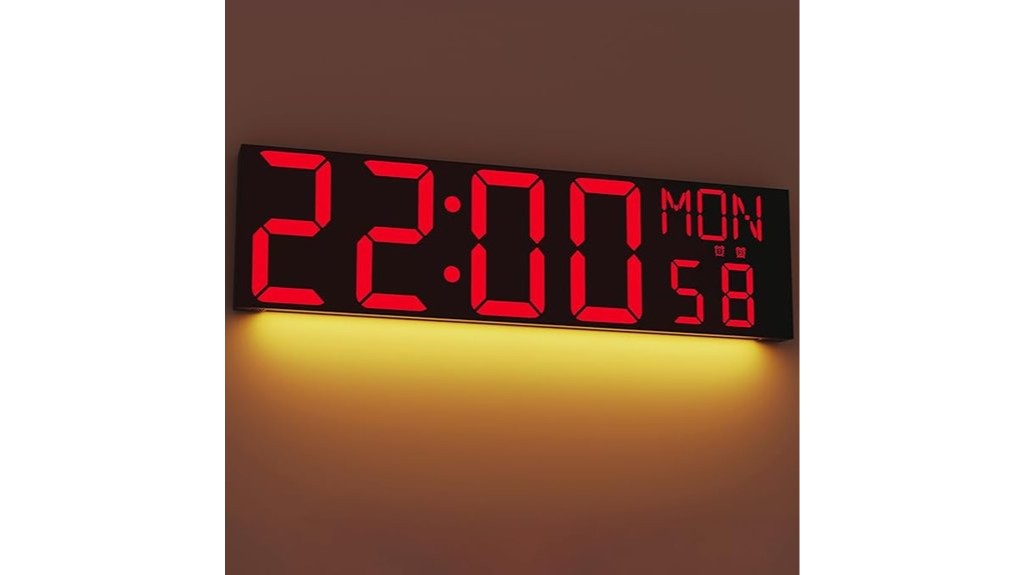 30 inch clock with remote