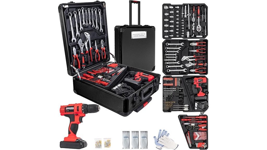 346 piece 18v cordless drill