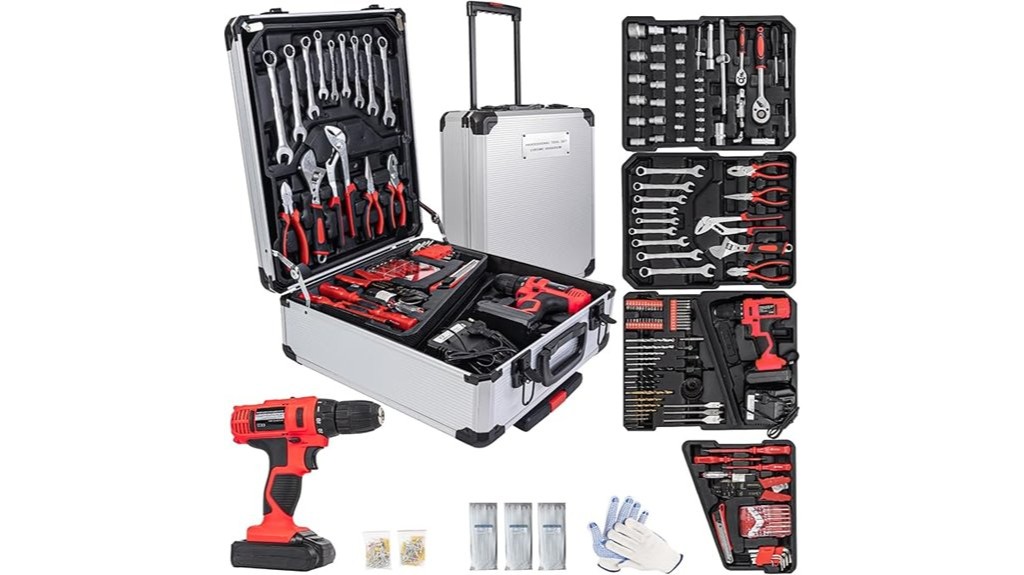 346 piece 18v drill set