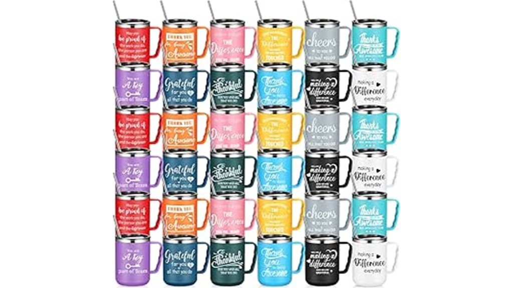 36 piece employee coffee mugs