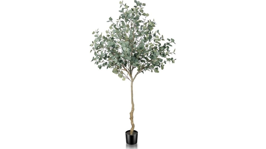 7ft artificial eucalyptus tree