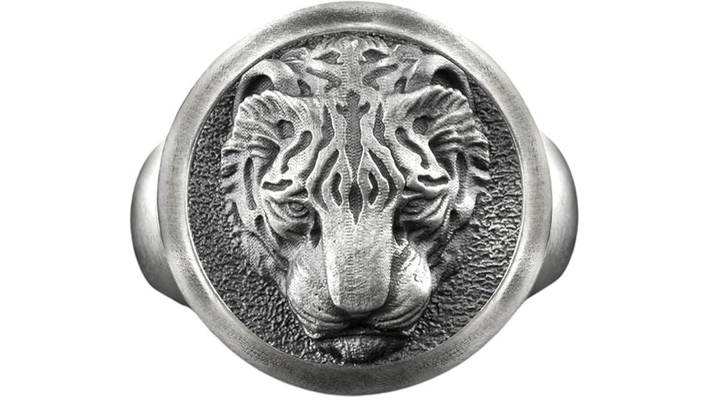 asian tiger silver signet