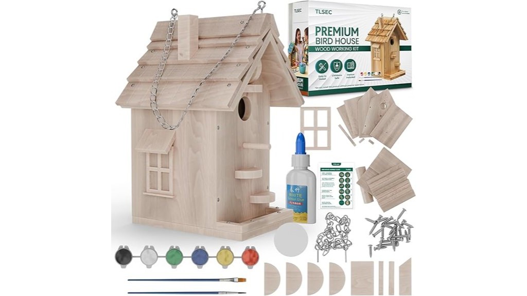 diy fir hanging birdhouse