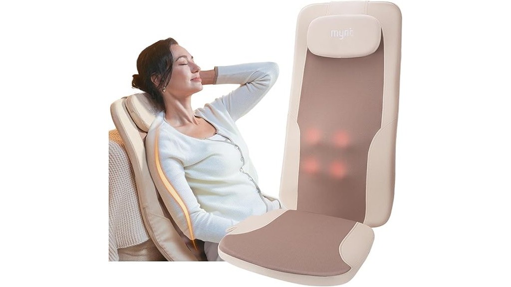 foldable heated back massager