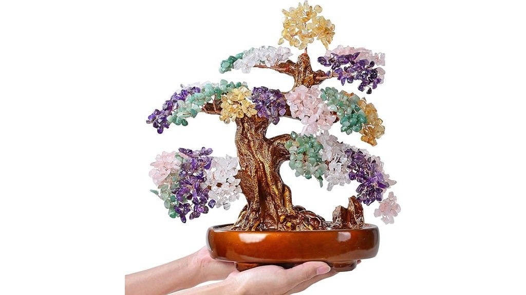 gemstone money tree bonsai