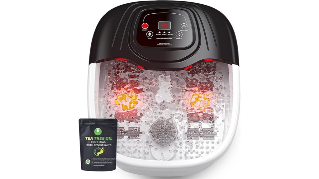 heated bubbling foot spa