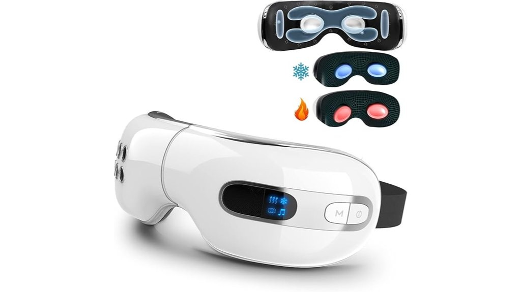 heated cooling eye massager