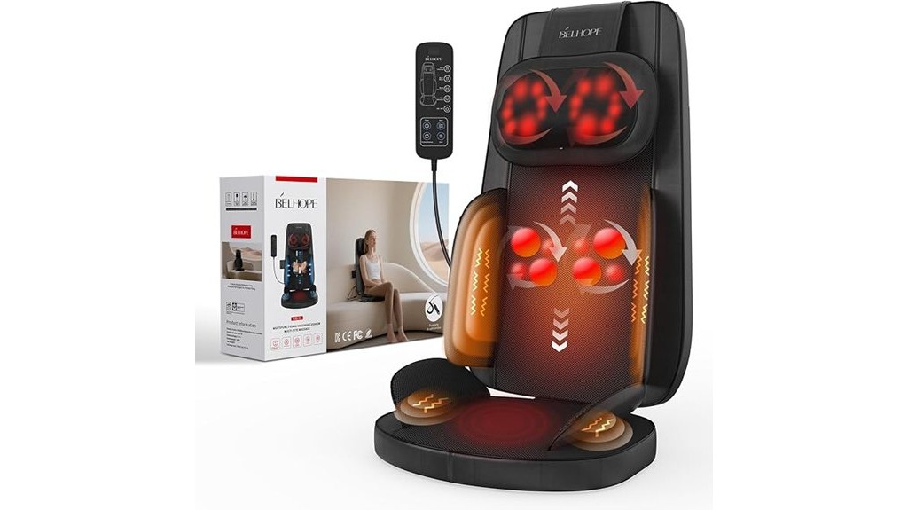 heated shiatsu neck back massager