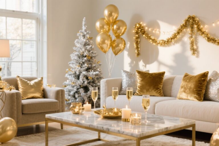 12 Gold & Silver New Year Decor Ideas for a Glam Celebration You’ll Love