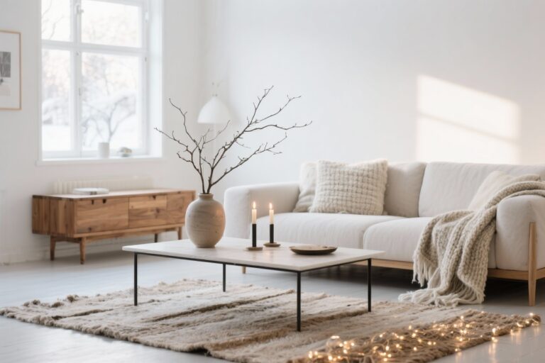 12 Minimalist Winter Decor Ideas for a Calm & Cozy Home You’ll Love