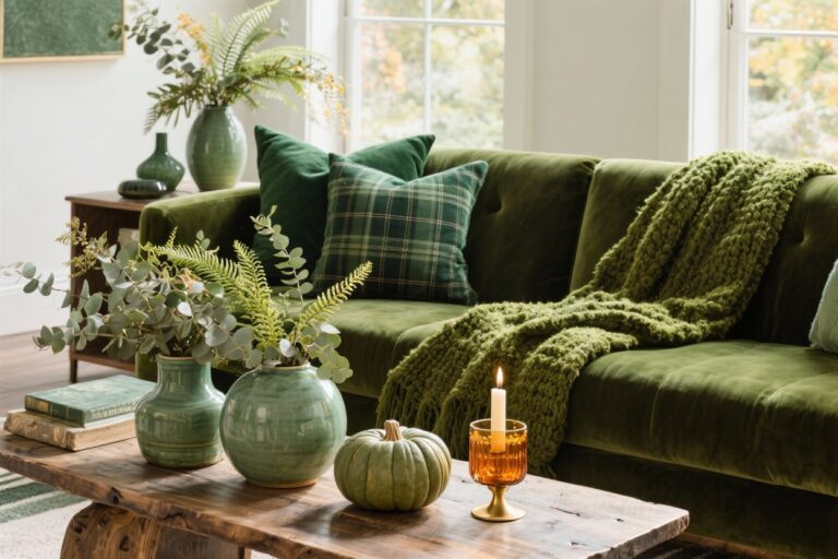 7 Green Fall Decor Trends Taking Over Pinterest This Year You’ll Want Asap