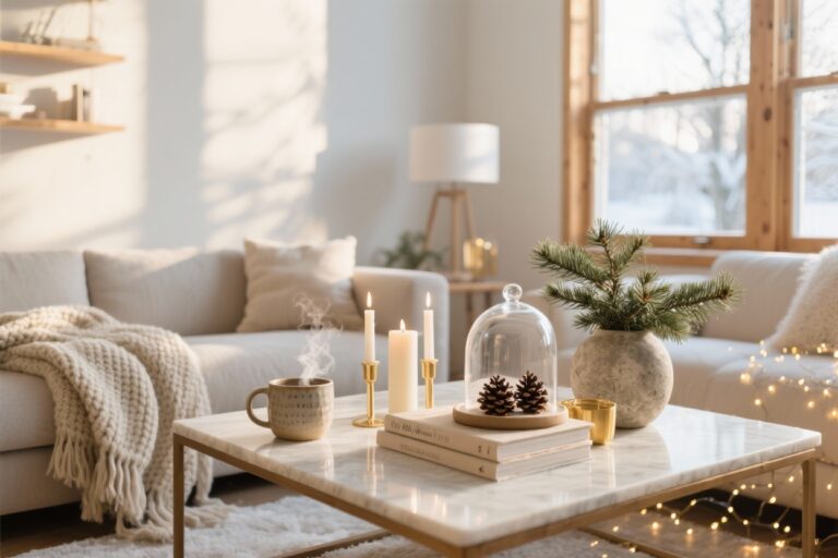 9 Winter Coffee Table Decor Ideas That Instantly Elevate Your Space