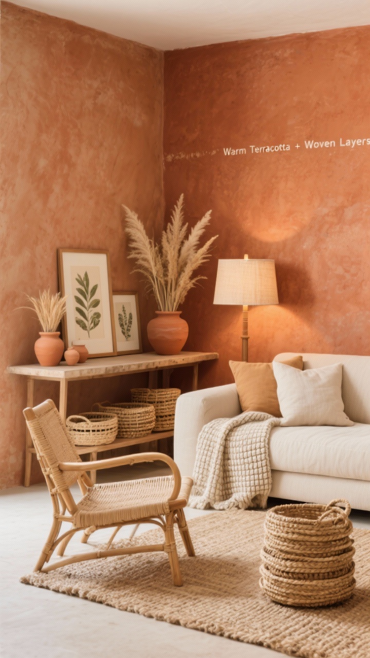 15 Earthy Living Room Decor Ideas to Create a Warm + Natural Home Vibe