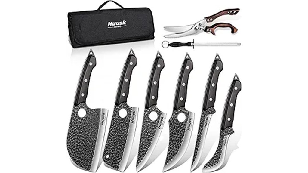 huusk serbian 6 piece hand forged