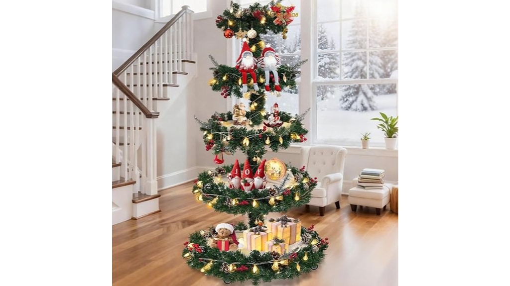 momentree five tier holiday rack