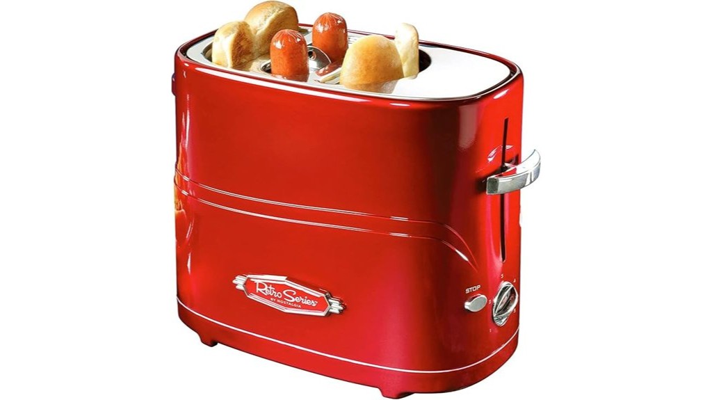 nostalgia two slot hotdog toaster