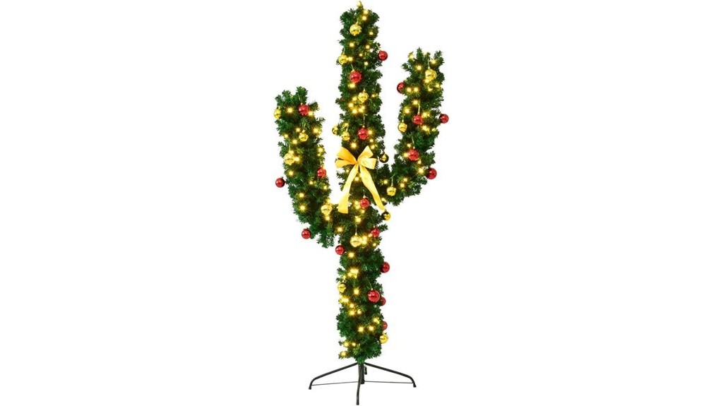 pre lit 7ft artificial cactus