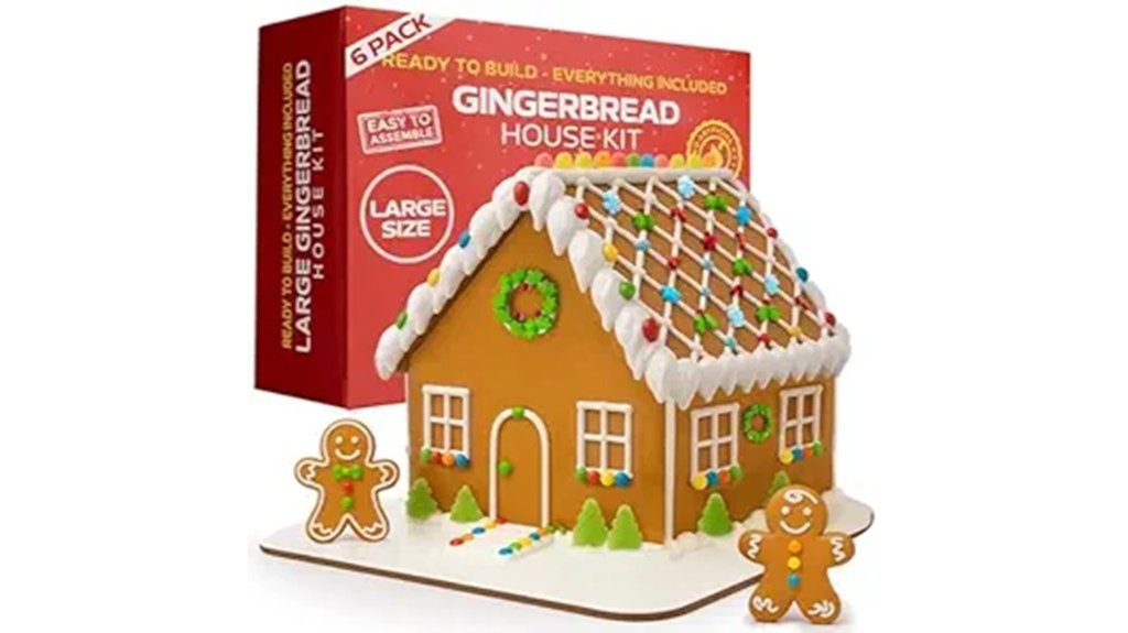 six pack large gingerbread kit