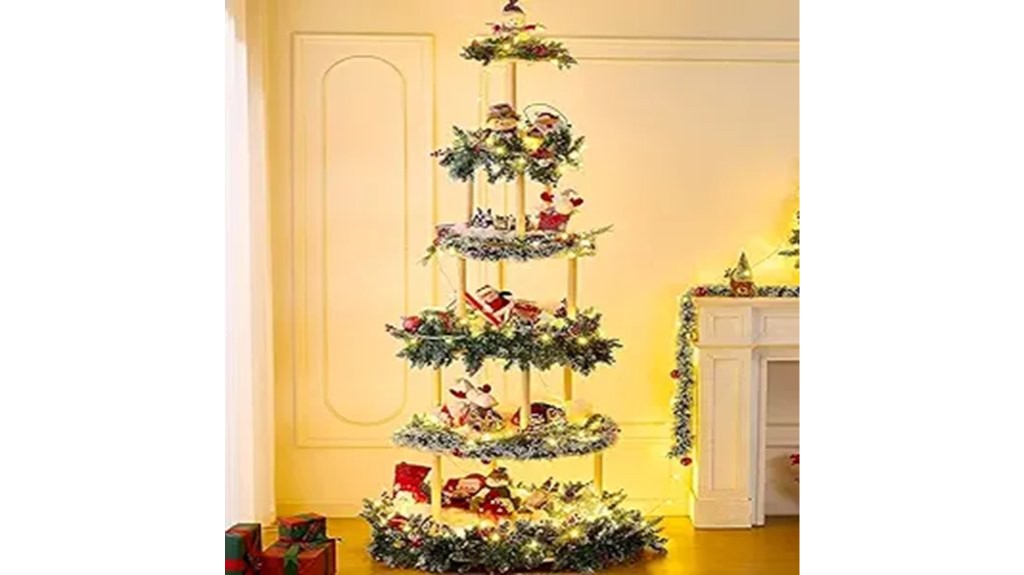 six tier 86 inch display tree
