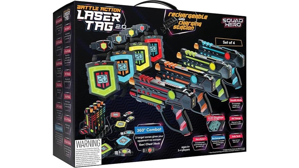 squad hero rechargeable laser tag