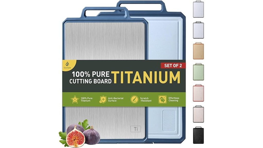 two titanium kitchen boards